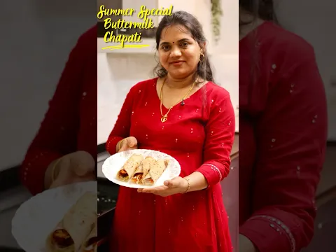 Buttermilk chapati recipe😋👌 #shorts #chapati