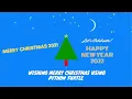 Christmas Tree in Python Wishing Merry Christmas using Python Turtle Happy New Year 2022