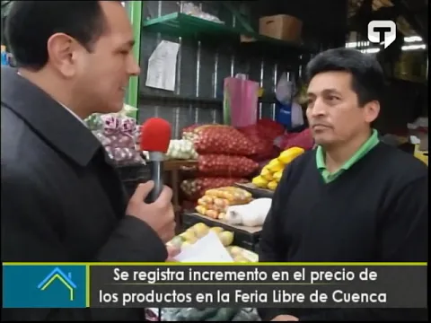 Se registra incremento en el precio de los productos en la Feria Libre de Cuenca