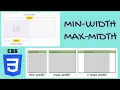 CSS Min-Width and Max-Width Explained CSS Min and Max-Width CSS Advanced Tutorial - 1