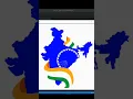 Indian flag using in just 3 lines of python code