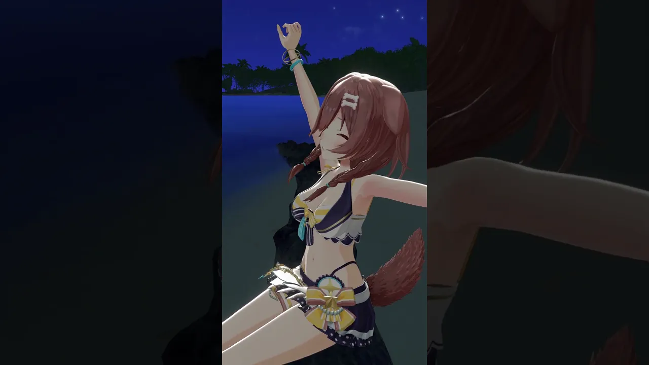 ふたりきりの海辺で...?? #holonatsuParadise #ホロナツpiece #shorts