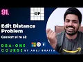 Minimum Edit Distance Problem DP Dynamic Programming DSA-One Course