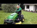 John Deere SST-16 Ride on Mower Turning 2