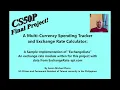 CS50 P Final Project Multi-Currency Spending Tracker and Exchange Rate Calculator