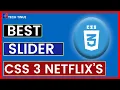 ONLY CSS3 create Netflix s carousel in 2022 Tech Tinue