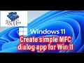 Visual C Beginner - Create simple dialog based app for Windows 11