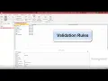 Validation Rules 1