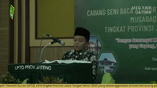 Download M  ILYAS SAPUTRA  (TQ 148) CABANG SENI BACA AL QUR'AN MTQ JATENG 2022 MP3