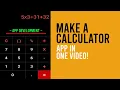 CALCULATOR APP TUTORIAL - CREATING A SIMPLE CALCULATOR APP IN ANDROID STUDIO IN ONE 2021