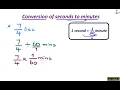 Conversion of seconds to minutes Math Lecture Sabaq pk