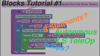 Your First FTC OpMode with Block Code