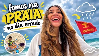 FOMOS NA PRAIA NO DIA ERRADO!! 😰 *dia das crianças* 🥳