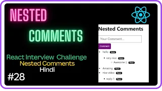 React Nested Comments - React Interview Challenge