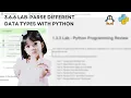 3 6 6 - Lab Parse Different Data Types with Python
