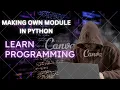 How to make own module in python Jupyter notebook Python 3