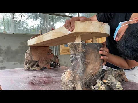 Download MP3 Unique Furniture Made From Tree Stumps And Logs // Tree Stump and Tree Trunk Furniture