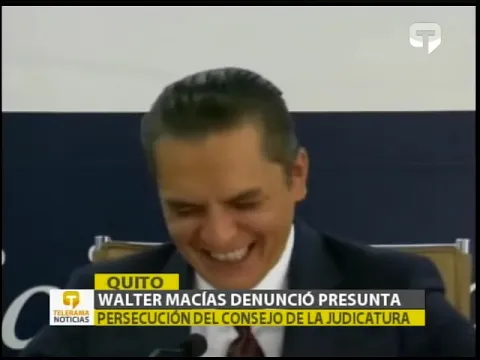 Walter Macías denunció presunta persecución del Consejo de la Judicatura