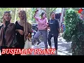 Lagu Bushman prank | dia berlarian | funny prank @hudaprank