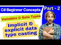 Implicit and explicit data type casting in c Beginner Concepts Part 2