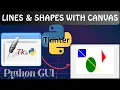 Python Tkinter tutorial for beginners How to draw Lines and Shapes with Canvas