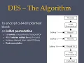 DES part 2 - steps of DES algorithm with programming Arabic