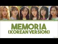 Gfriend (여자친구) - Memoria (Korean Ver.) (Color Coded Lyrics) [HAN/ROM/ENG]