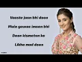 Download Lagu Vaaste (Lyrics) - Dhvani Bhanushali | Tanishk Bagchi | Nikhil D