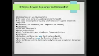 Java Interview Question What is difference between Comparator and Comparable in Java