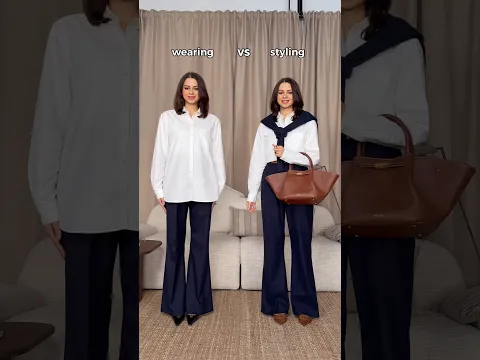 Wearing or styling? 🤍 | Business-chic / Office outfit inspo Save the styling hacks for later 👀
