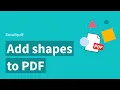 Insert Shapes to a PDF with Smallpdf