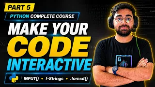 Python Input Function Explained input Print f-Strings format Python Course Part 5