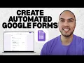How to Create an Automated Google Form Link Responses to Google Sheets Step-by-Step Tutorial