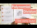 Polynomial Division - the easy way No long division needed