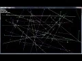 Plane sweep algorithm for detecting line intersections
