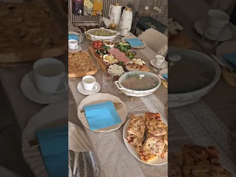 عزمت صديقاتي على احلى فطور 🤩 خلصت العطله ورجعت المدارس #افكار #فطور