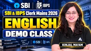 SBI & IBPS Clerk Mains 2026 English Demo Class | Kinjal Ma’am