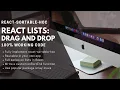 React-Sortable-HOC - React Lists for Beginners 6 Drag and Drop Sorting