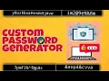 Custom Password Generator Beginner Python Project Crazy Coders