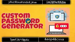 Custom Password Generator Beginner Python Project Crazy Coders