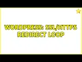 Wordpress Redirect Loop