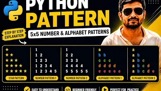 Python patterns Telugu Questprogramming