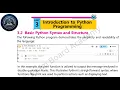 Syntax of Python Ch3 Lec 2 - Class 10 Computer Science