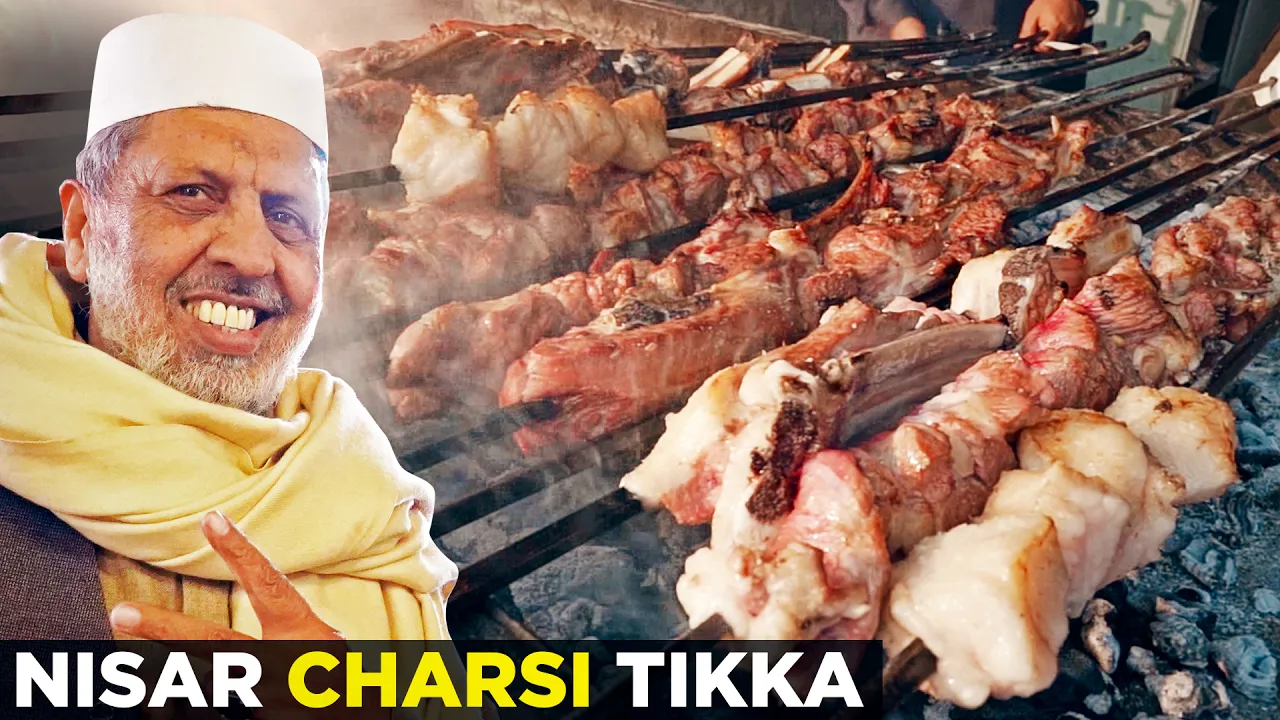 Nisar Charsi Tikka   Namak Mandi Peshawar   Best Mutton Karhai Namkeen Gosht, Pakistani Street Food