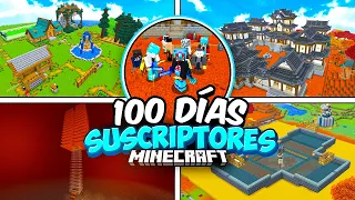 ¡Sobreviví 100 DÍAS con SUSCRIPTORES en MINECRAFT! ✌️