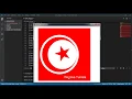 Drawing Flag of Tunisia with turtle python