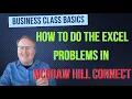 How to do the Excel problems in McGraw Hill Connect Accounting with Show Me enabled