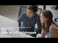 MyAccount View or Edit Addresses