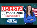 Lagu New US ESTA Fees Explained | Application Update