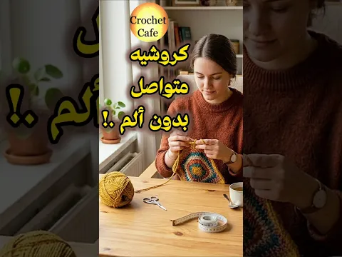 #shorts آلام الاعصاب بسبب شغل الكروشيه😕أسبابه وكيفية الوقاية منه☕كوفي بريك مع لولى☕قناة كروشيه كافيه